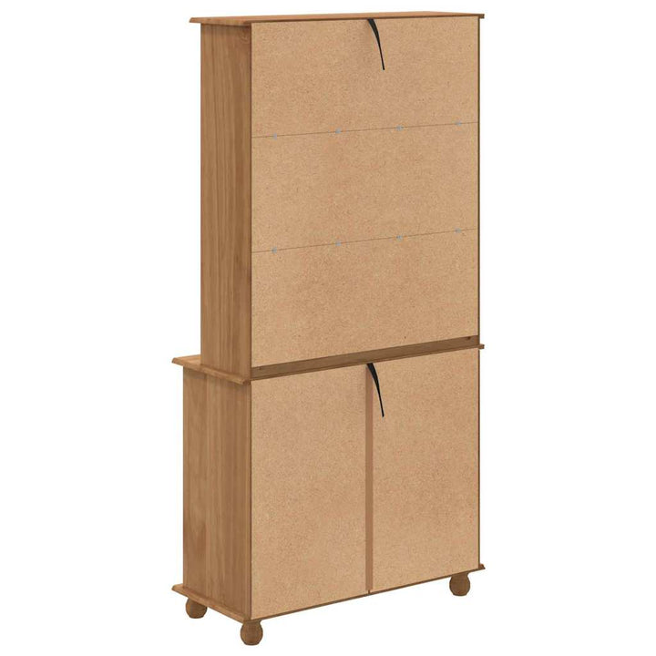 Skab ASKIM honningfarvet 91 x 40 x 184 cm Massivt fyrretræ