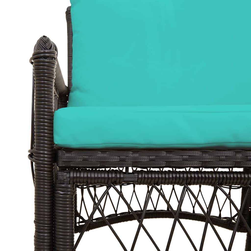 Have Stol Sort 60 x 70 x 78cm polyrattan