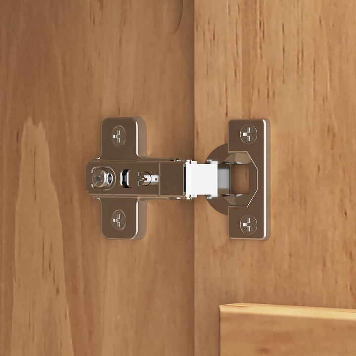 Sideboard ASKIM Brun 133.5 x 40 x 79 cm Massivt fyrretræ