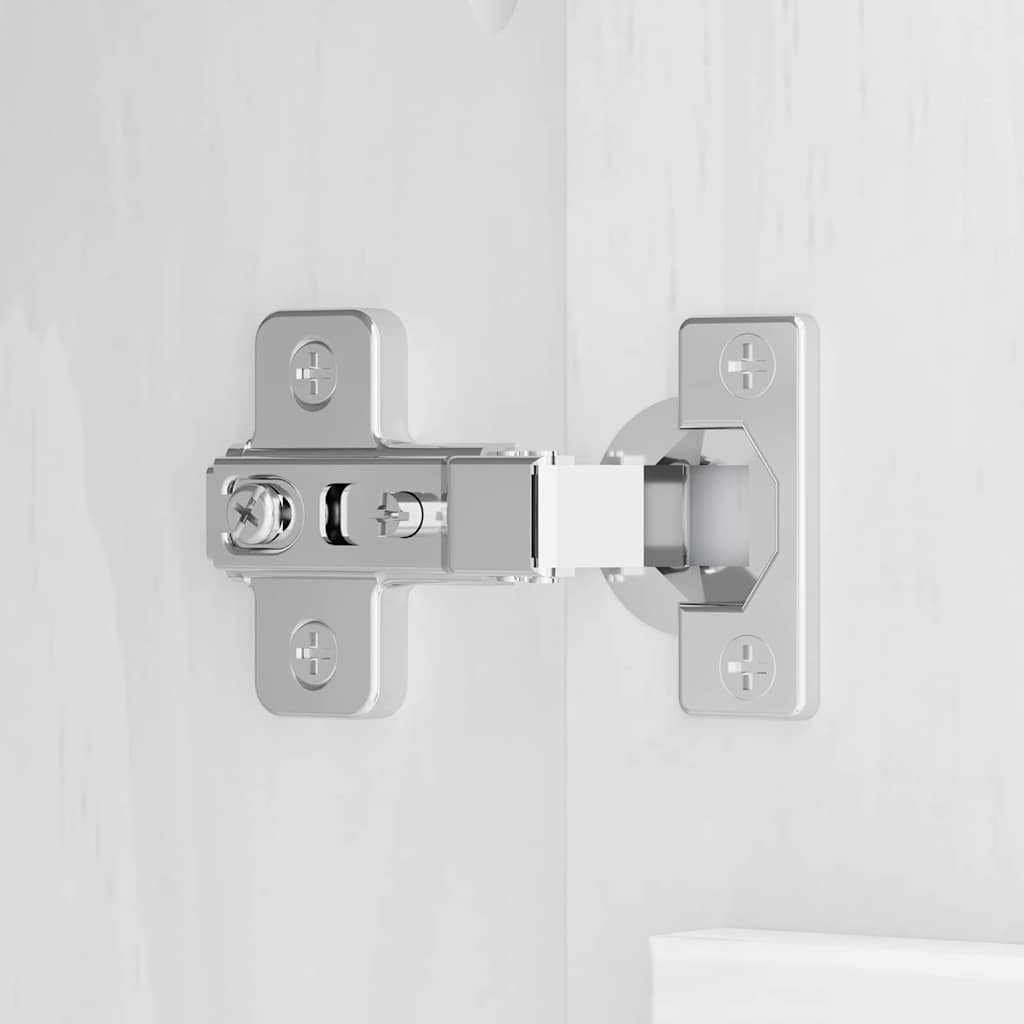 Sideboard ASKIM Hvid 133.5 x 40 x 79 cm Massivt fyrretræ