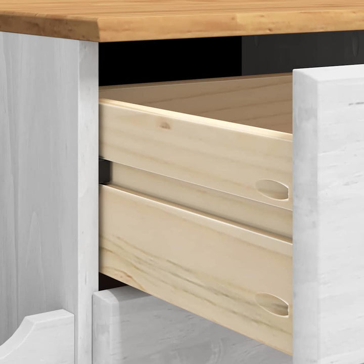 Opbevaringsbænk til entréen ASKIM Hvid 100 x 39 x 62 cm