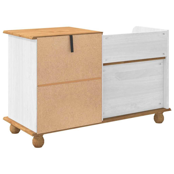 Opbevaringsbænk til entréen ASKIM Hvid 100 x 39 x 62 cm