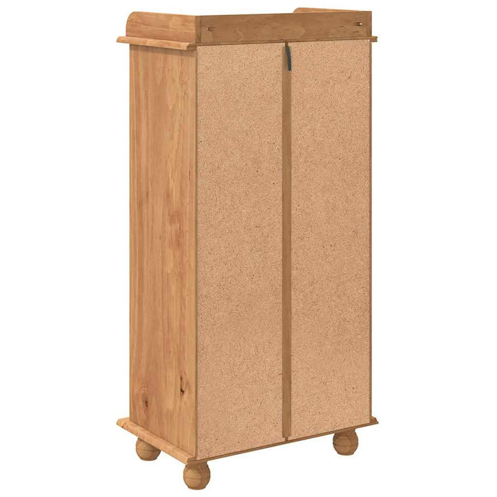 Vinskab ASKIM Brun 57 x 37 x 114 cm Massivt fyrretræ