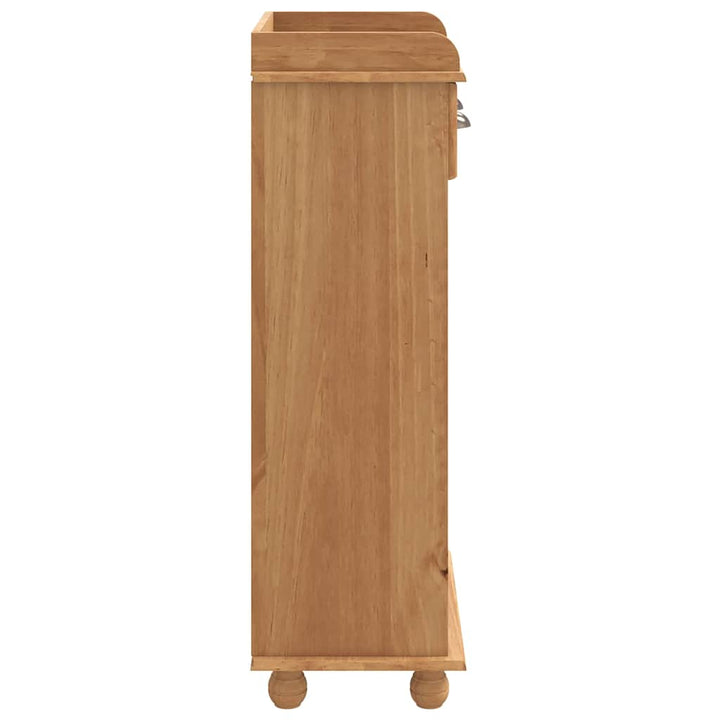 Vinskab ASKIM Brun 57 x 37 x 114 cm Massivt fyrretræ