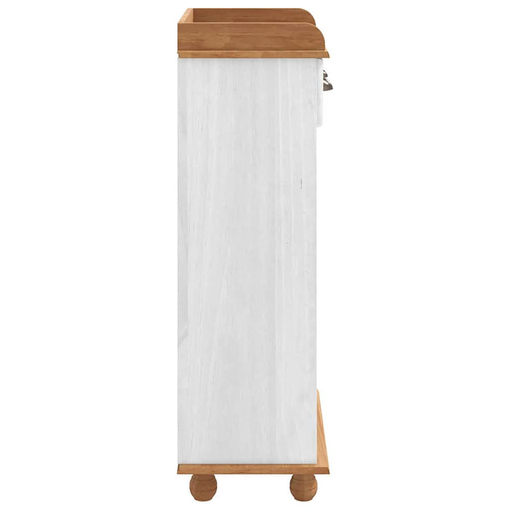 Vinskab ASKIM Hvid 57 x 37 x 114 cm Massivt fyrretræ