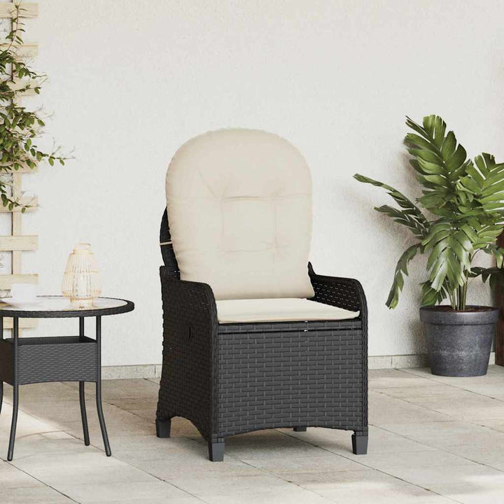 Liggestol Sort 56 x 66 x 95cm polyrattan