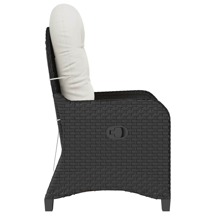 Liggestol Sort 56 x 66 x 95cm polyrattan