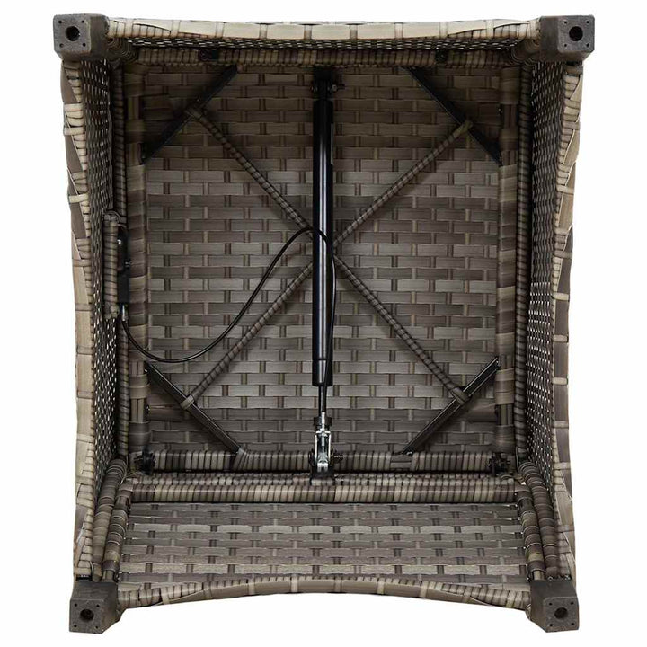 Liggestol Grå 56 x 66 x 95cm polyrattan