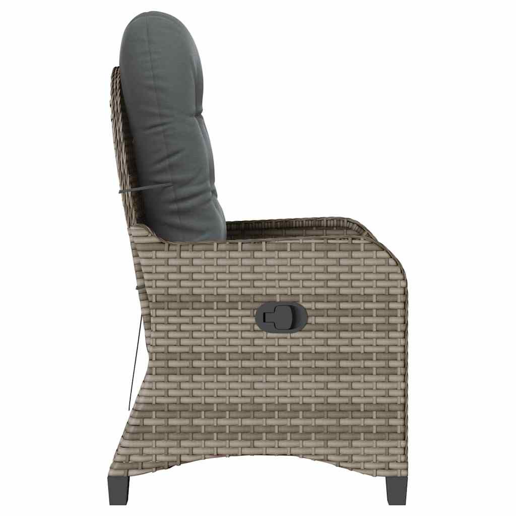 Liggestol Grå 56 x 66 x 95cm polyrattan
