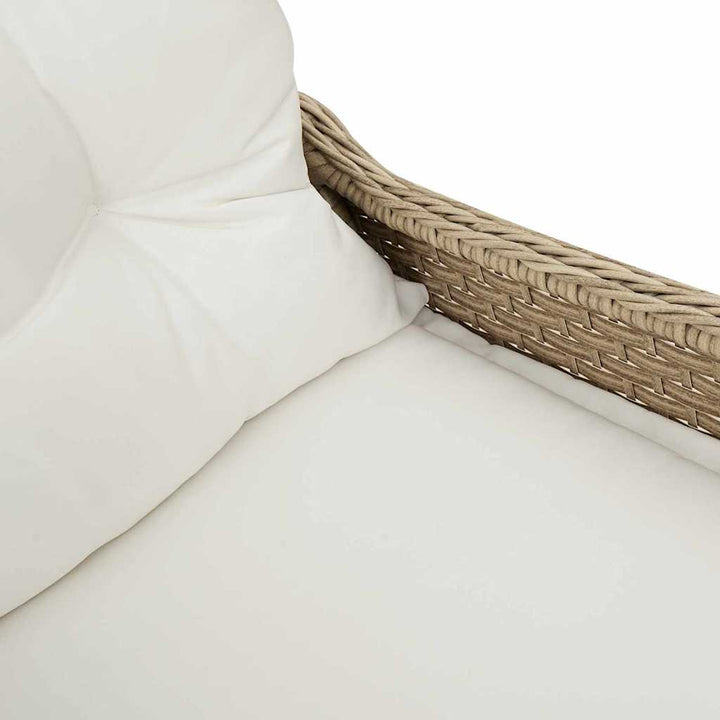 Liggestol Beige 56 x 66 x 95cm polyrattan
