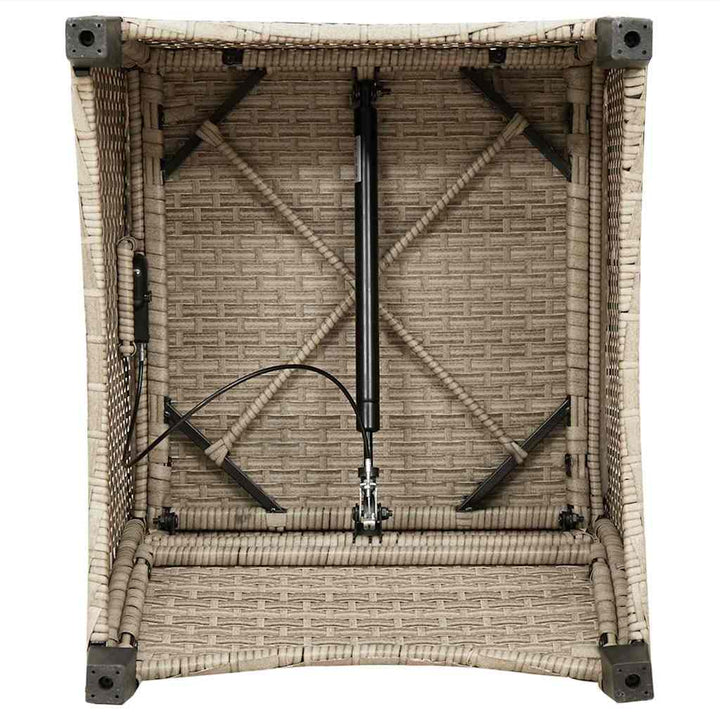 Liggestol Beige 56 x 66 x 95cm polyrattan