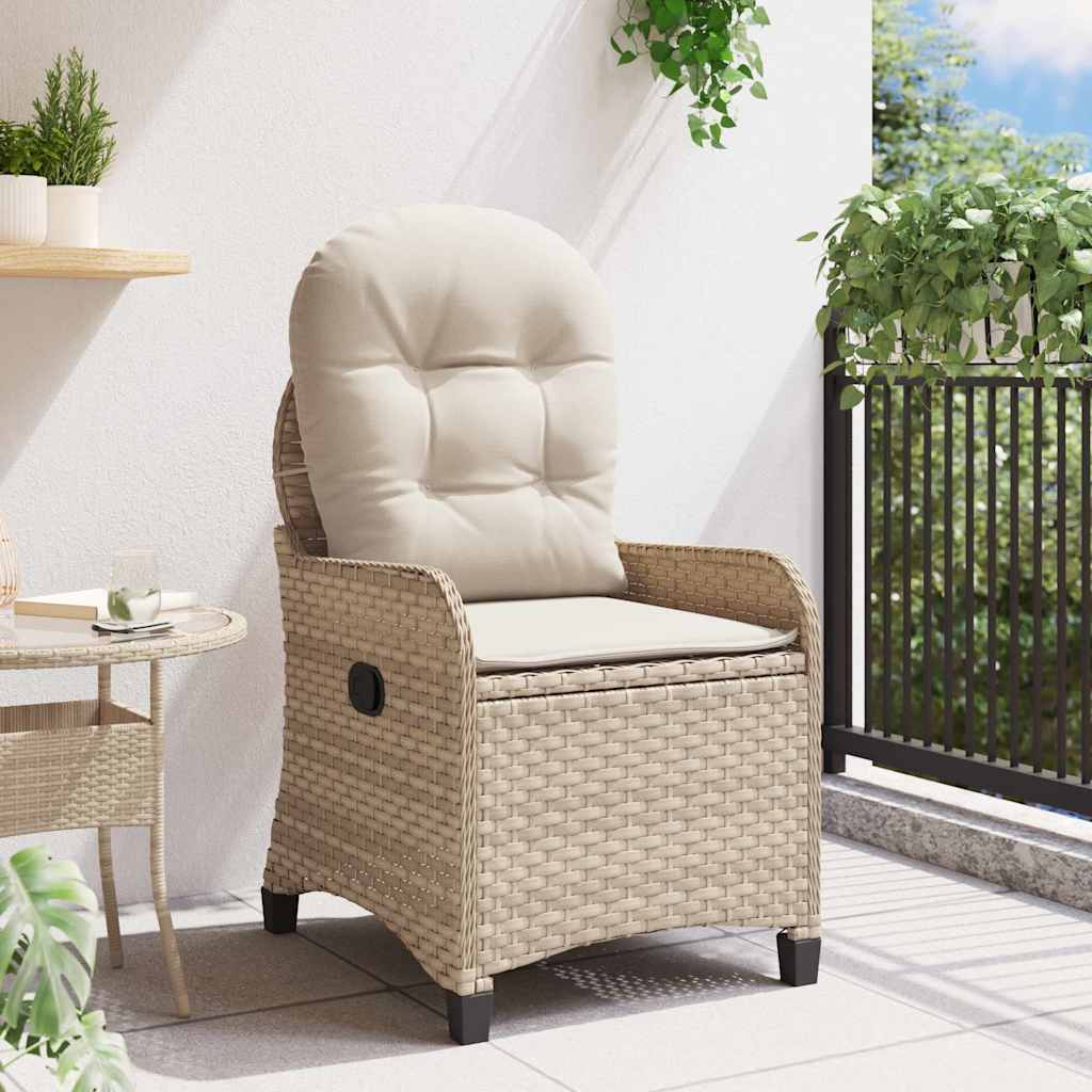 Liggestol Beige 56 x 66 x 95cm polyrattan