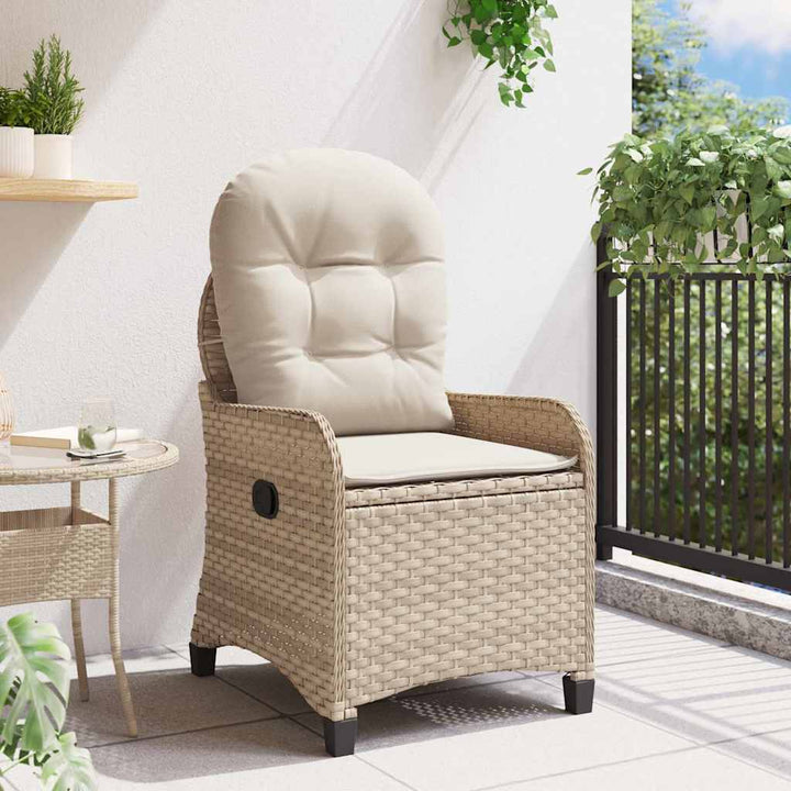 Liggestol Beige 56 x 66 x 95cm polyrattan