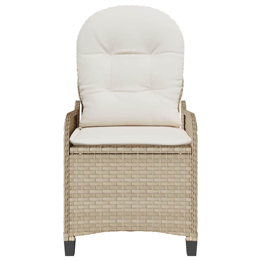 Liggestol Beige 56 x 66 x 95cm polyrattan