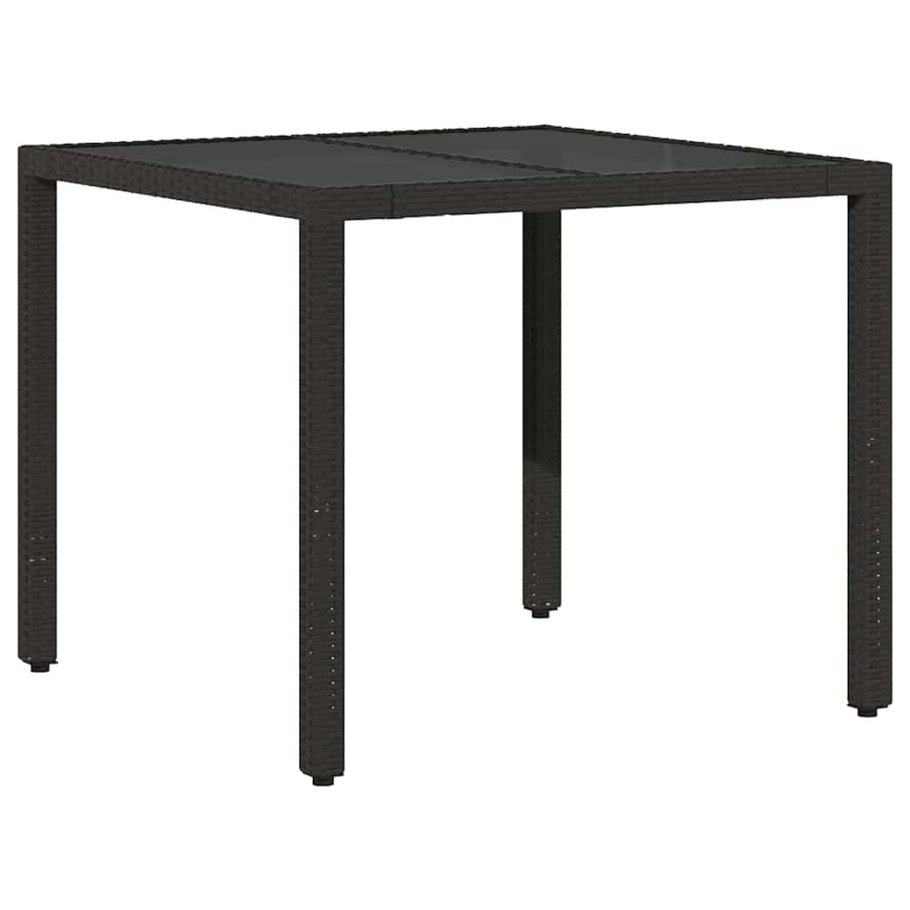 Have Spisebordssæt 3 pcs Sort Poly rattan
