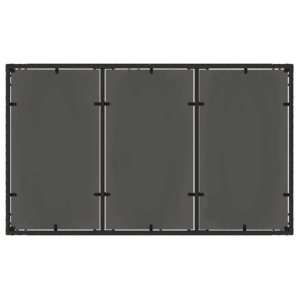 Have Spisebordssæt 7 pcs Sort Poly rattan