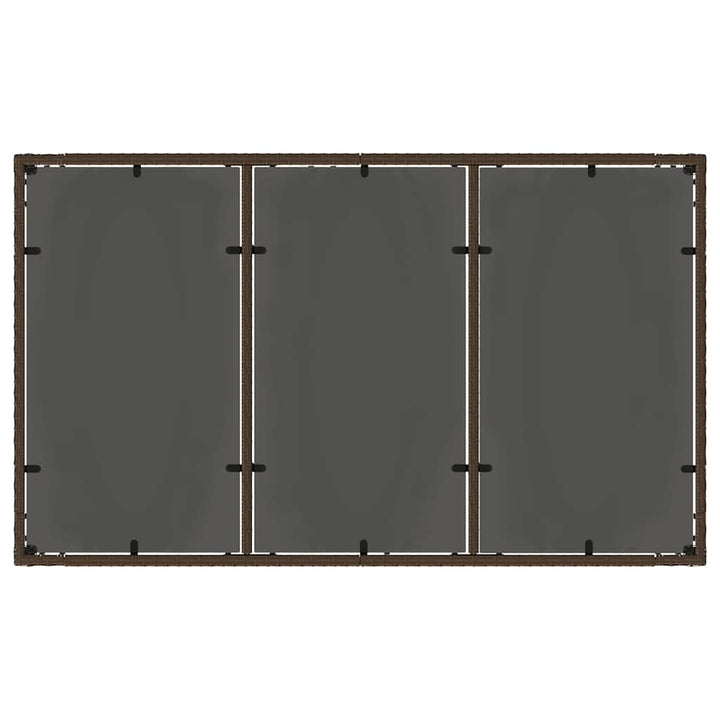 Have Spisebordssæt 5 pcs Brun Poly rattan