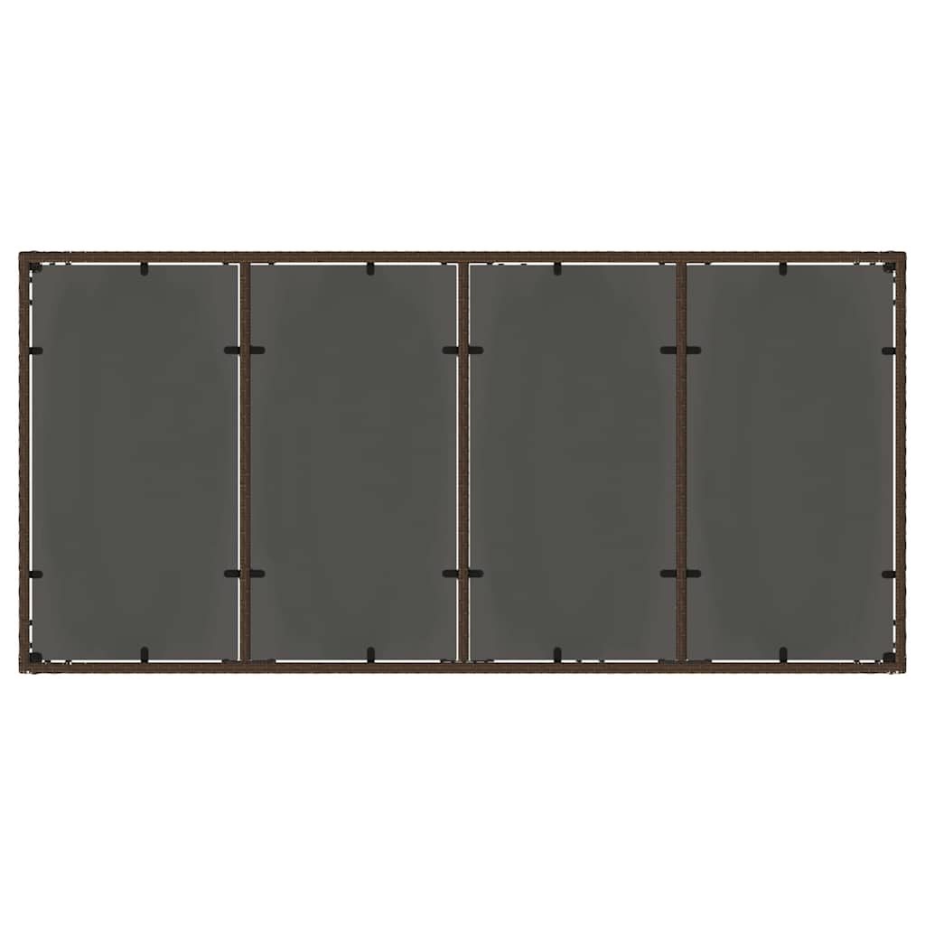 Have Spisebordssæt 9 pcs Brun Poly rattan