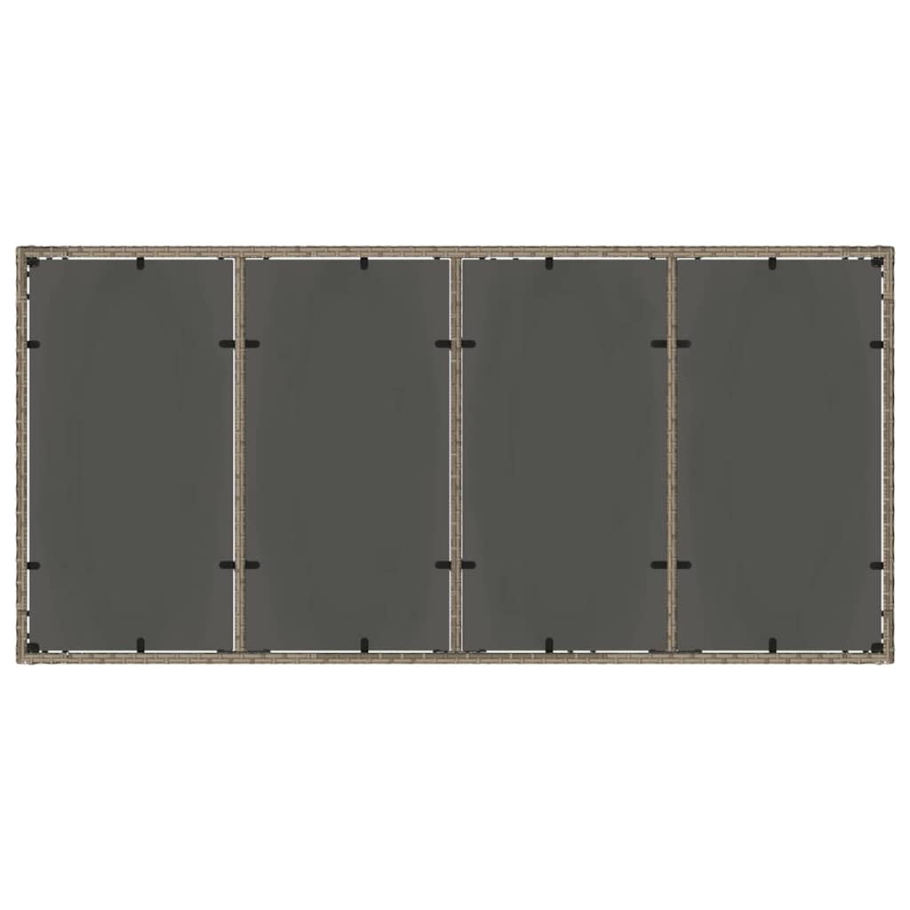 Have Spisebordssæt 7 pcs Grå Poly rattan