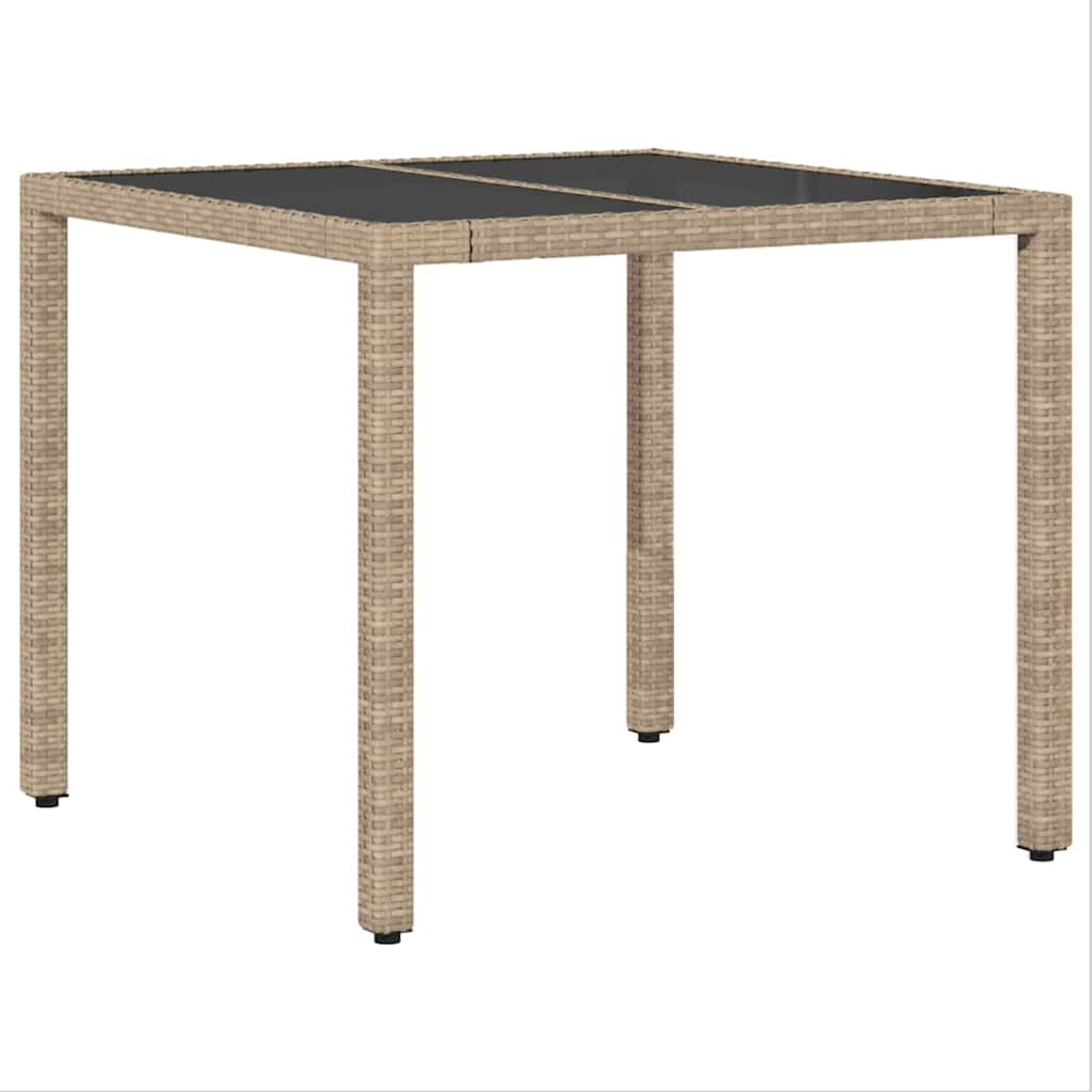 Have Spisebordssæt 3 pcs Beige Poly rattan