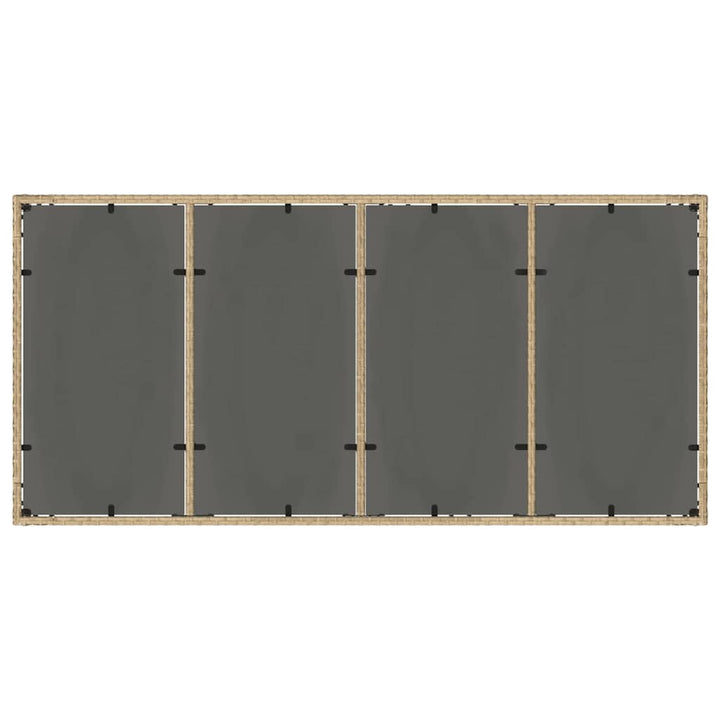 Have Spisebordssæt 9 pcs Beige Poly rattan