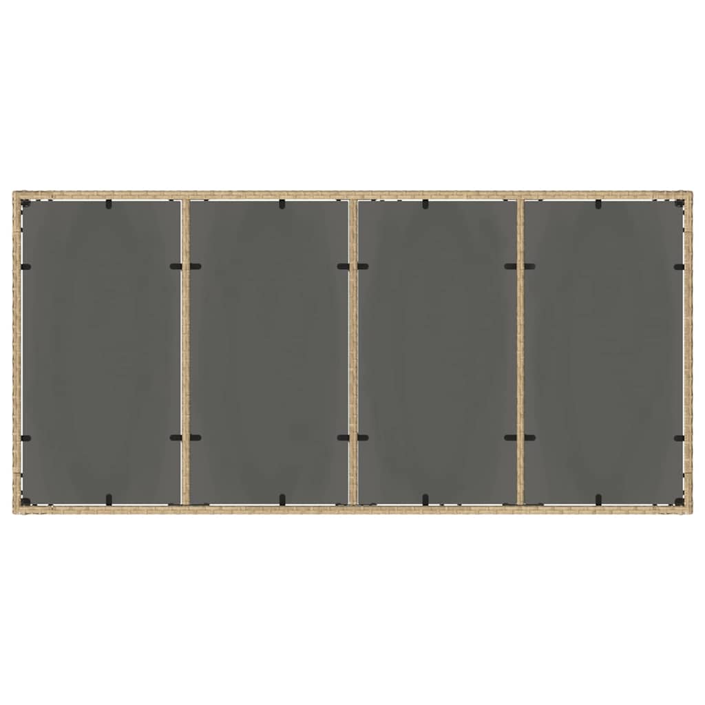 Have Spisebordssæt 9 pcs Beige PE rattan