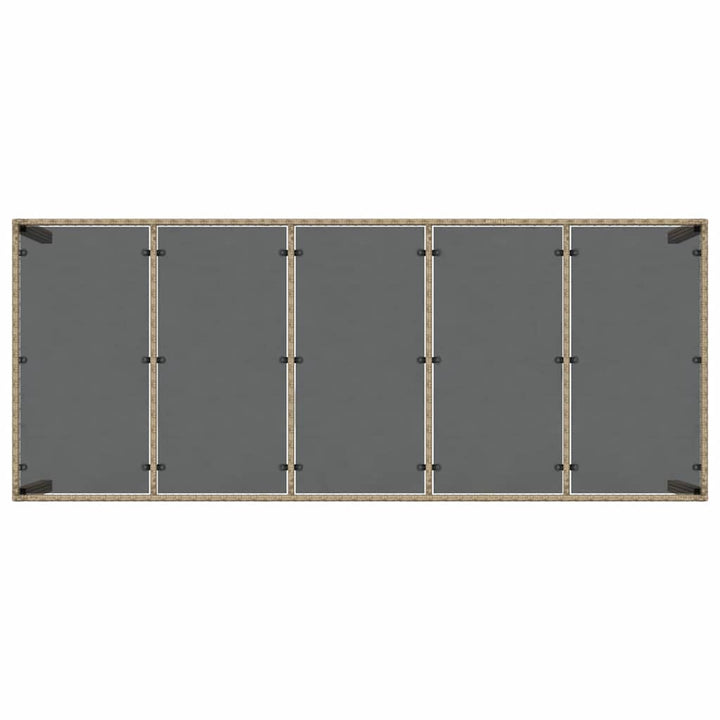 Have Spisebordssæt 11 pcs Beige Poly rattan