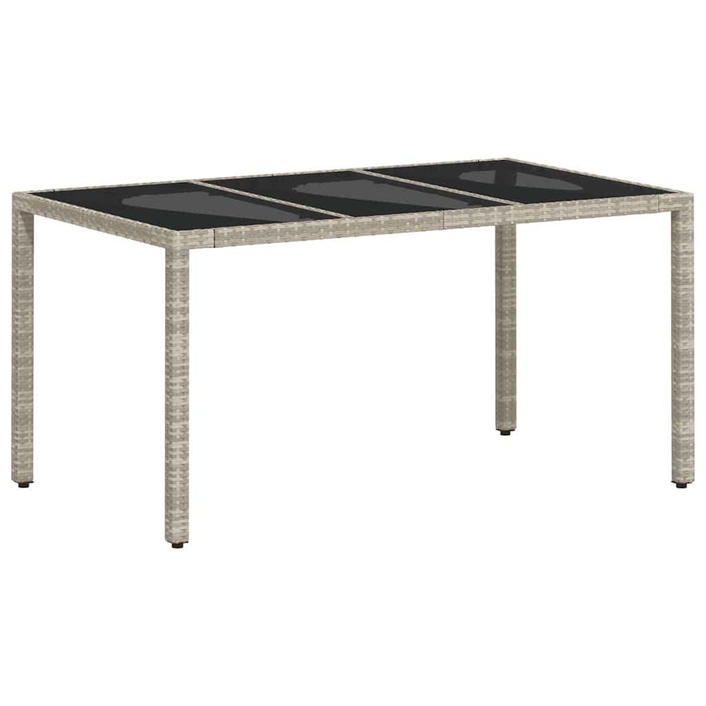 Have Spisebordssæt 5 pcs Lysegrå Poly rattan