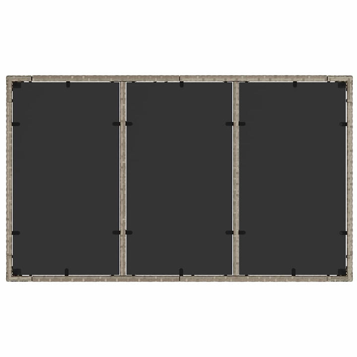 Have Spisebordssæt 7 pcs Lysegrå Poly rattan