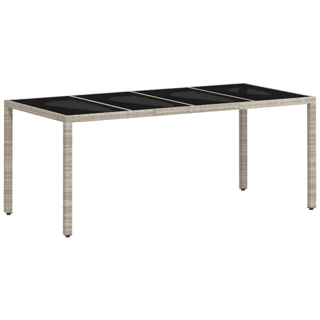 Have Spisebordssæt 7 pcs Lysegrå Poly rattan