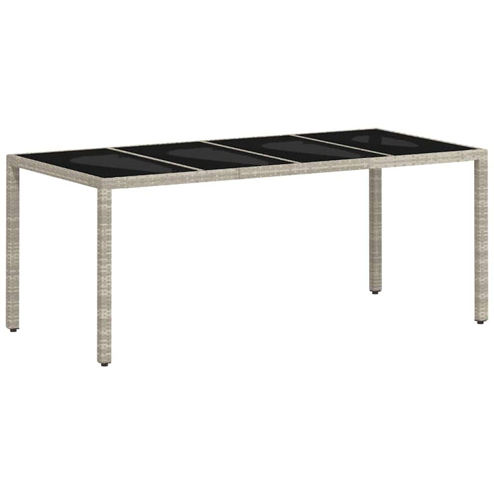 Have Spisebordssæt 9 pcs Lysegrå Poly rattan