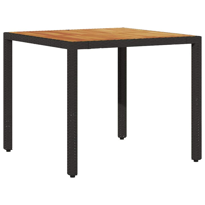 Have Spisebordssæt 3 pcs Sort Poly rattan