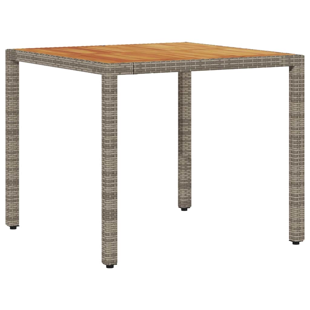 Have Spisebordssæt 3 pcs Grå Poly rattan