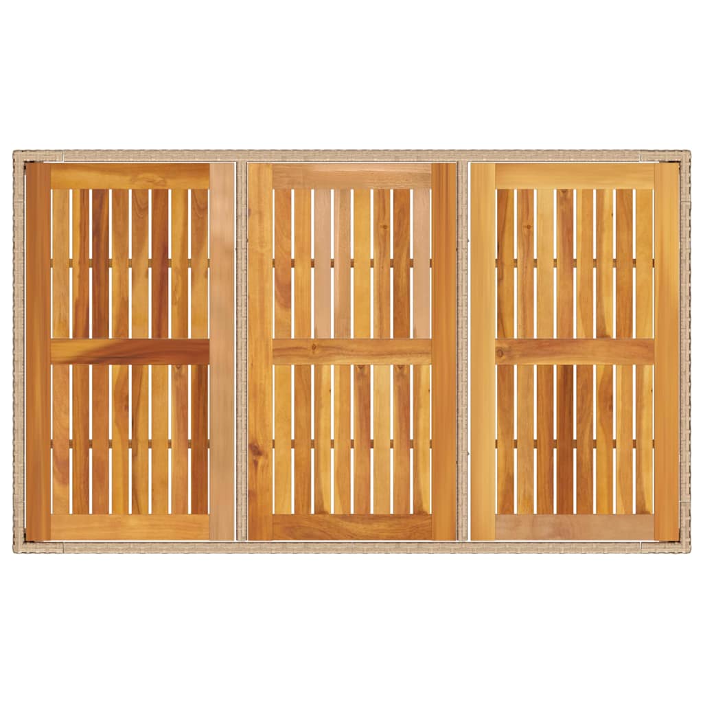 Have Spisebordssæt 5 pcs Beige Poly rattan