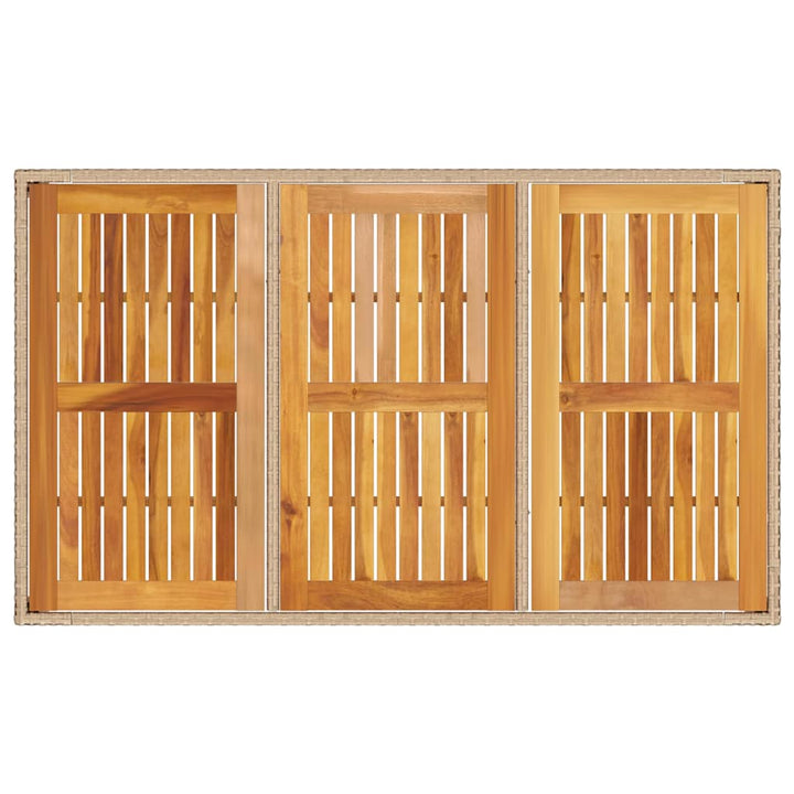 Have Spisebordssæt 5 pcs Beige Poly rattan