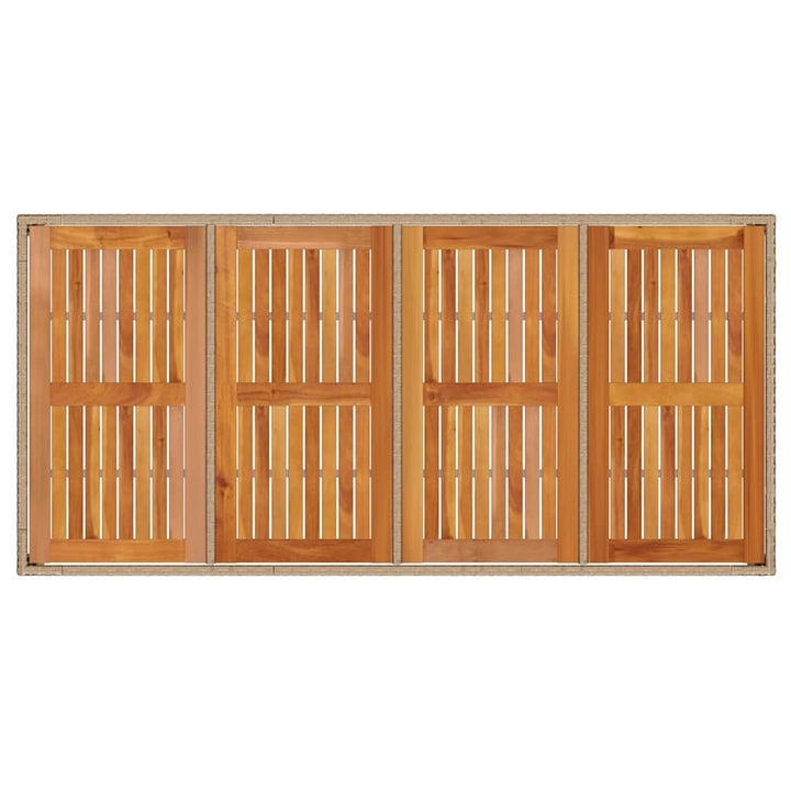 Have Spisebordssæt 7 pcs Beige Poly rattan