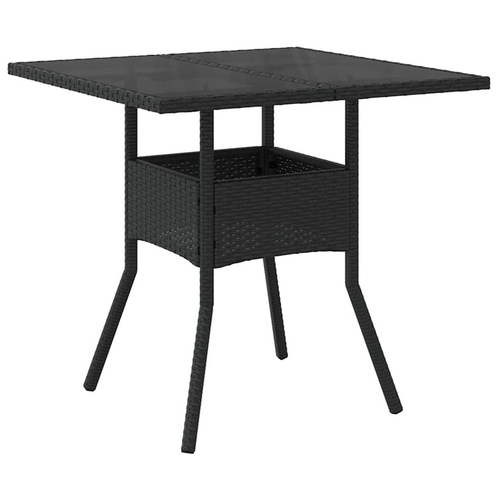 Have Spisebordssæt 3 pcs Sort Poly rattan