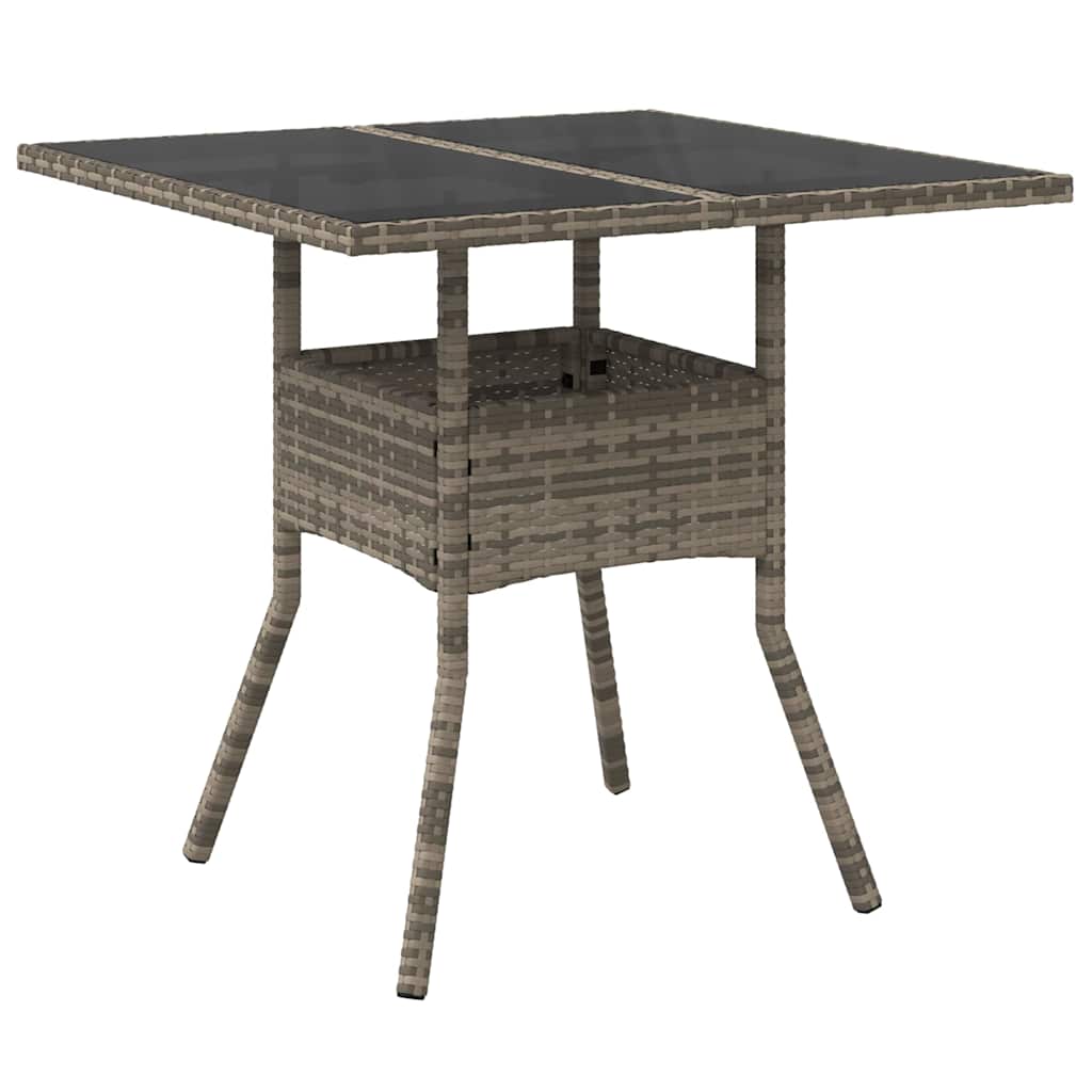 Have Spisebordssæt 3 pcs Grå Poly rattan