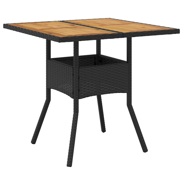 Have Spisebordssæt 3 pcs Sort Poly rattan