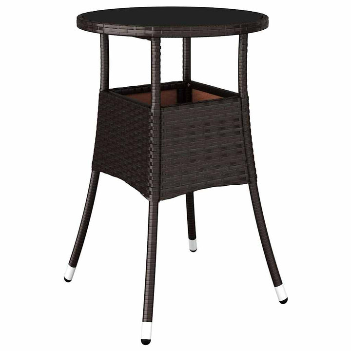 Have Spisebordssæt 3 pcs Brun Poly rattan