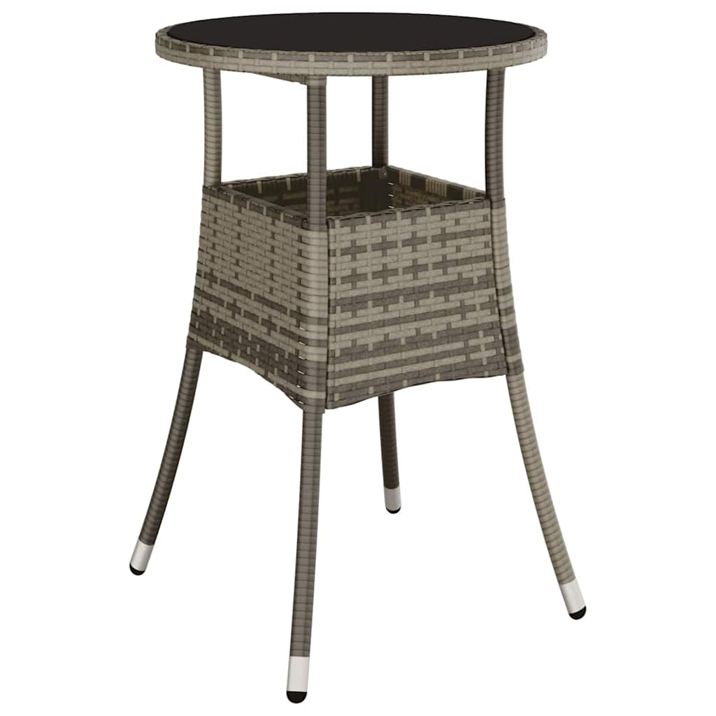 Have Spisebordssæt 3 pcs Grå Poly rattan