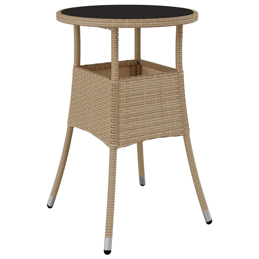 Have Spisebordssæt 3 pcs Beige Poly rattan
