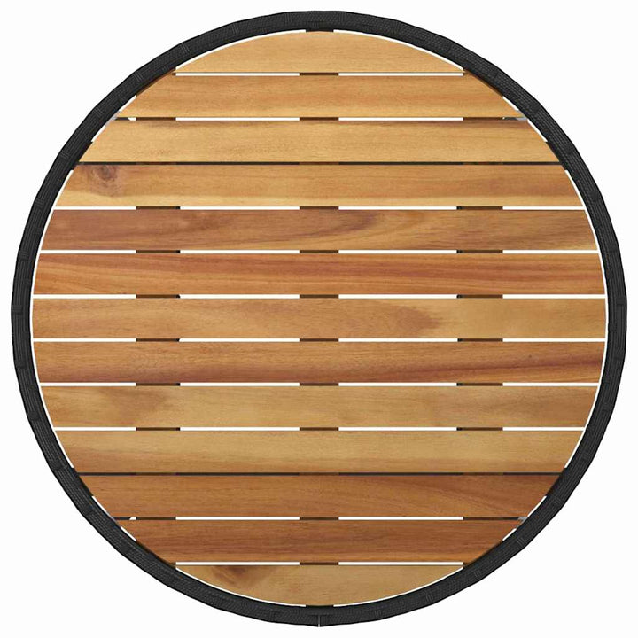 Have Spisebordssæt 3 pcs Sort Poly rattan