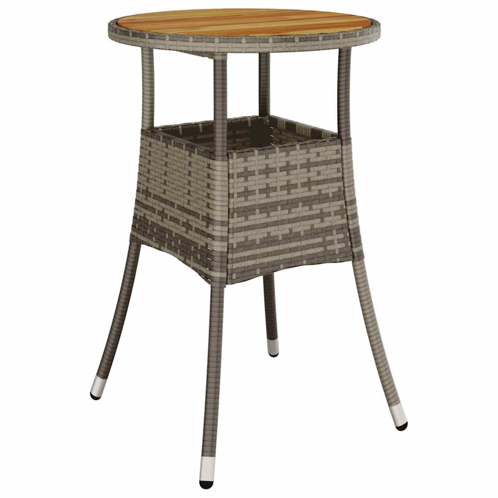 Have Spisebordssæt 3 pcs Grå Poly rattan