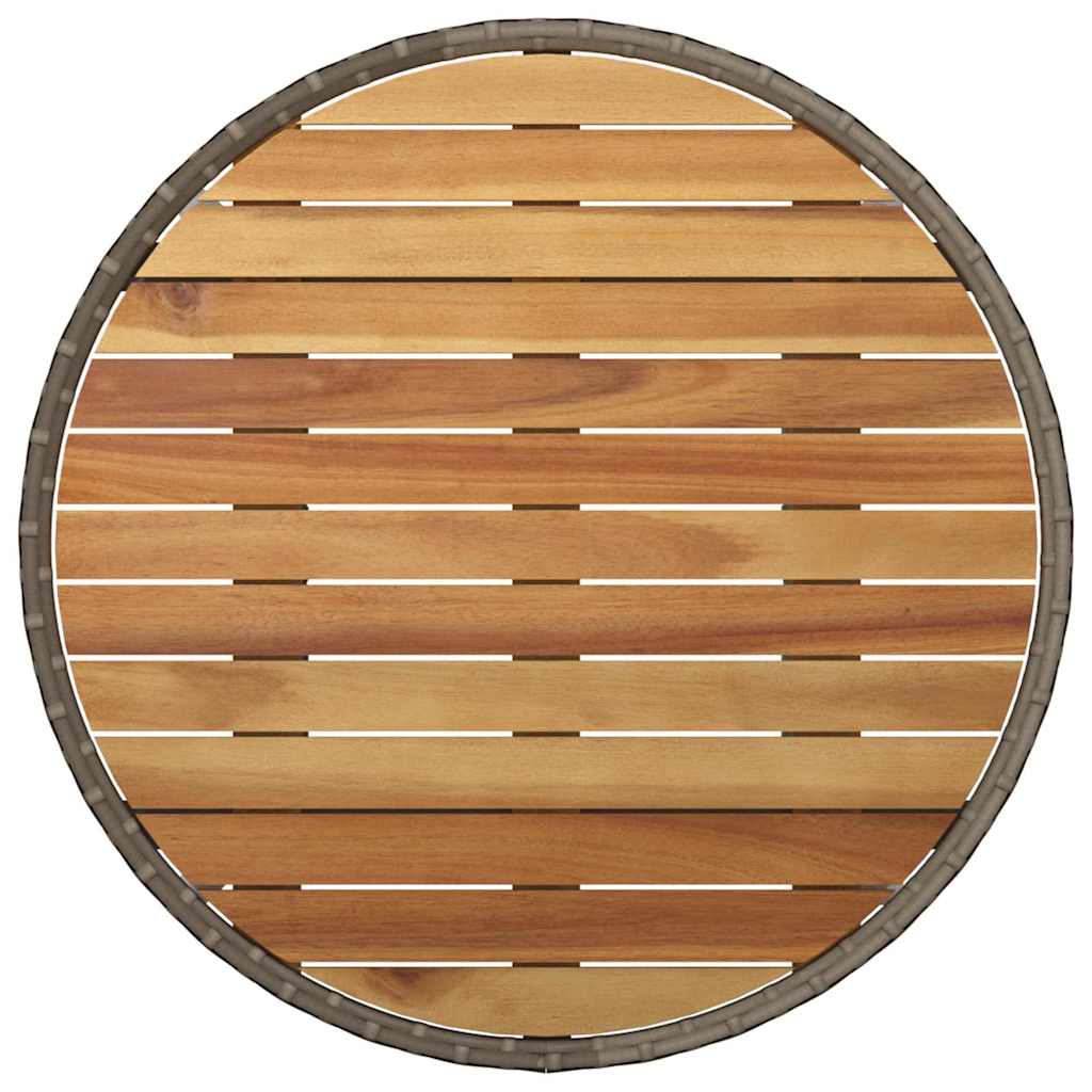 Have Spisebordssæt 3 pcs Grå Poly rattan