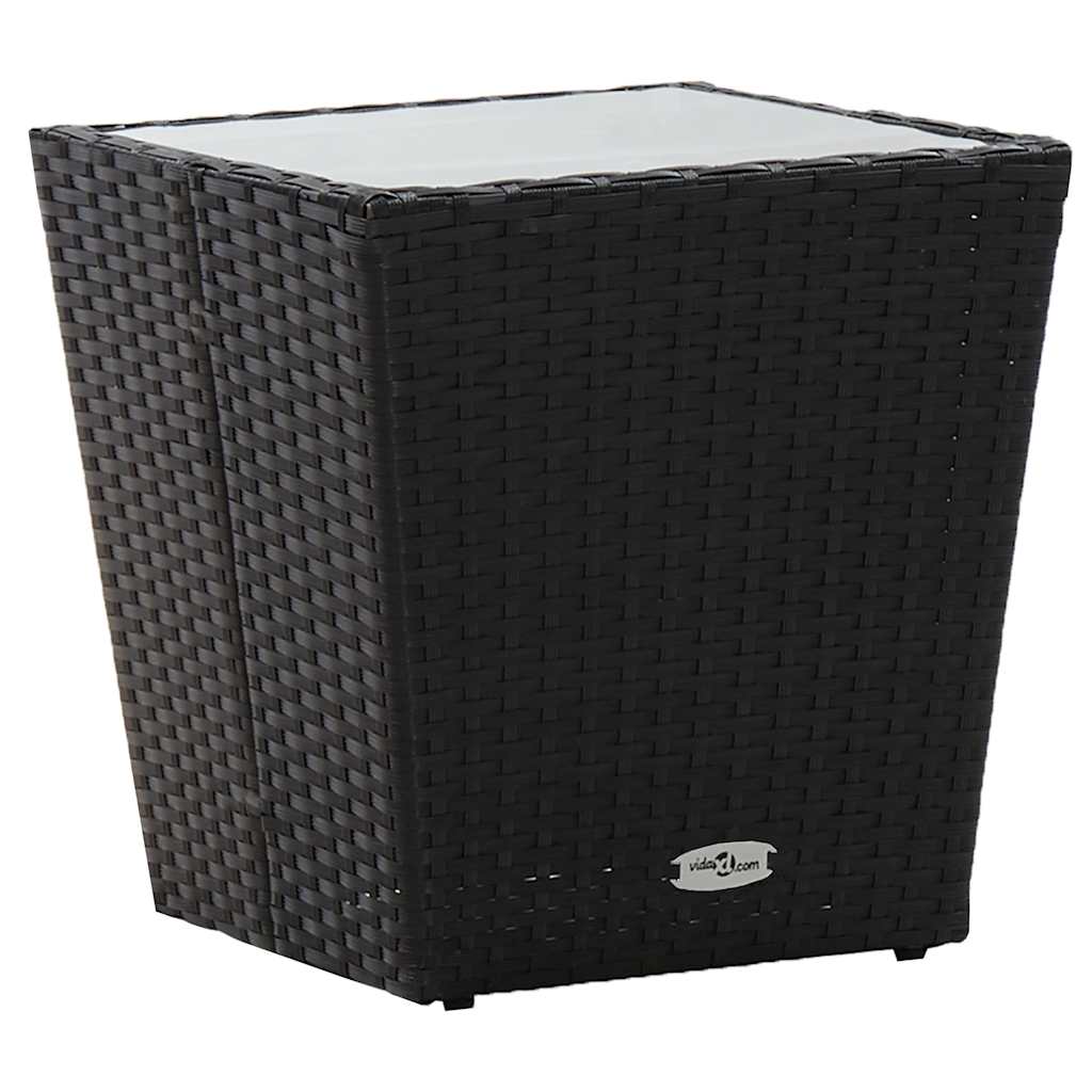 Have Bistro Sæt 3 pcs Sort Poly rattan