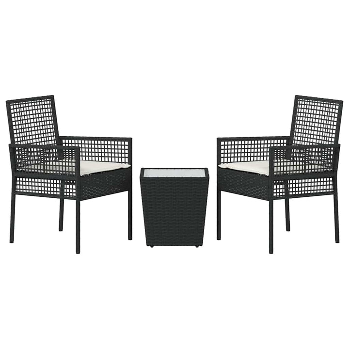 Have Bistro Sæt 3 pcs Sort Poly rattan