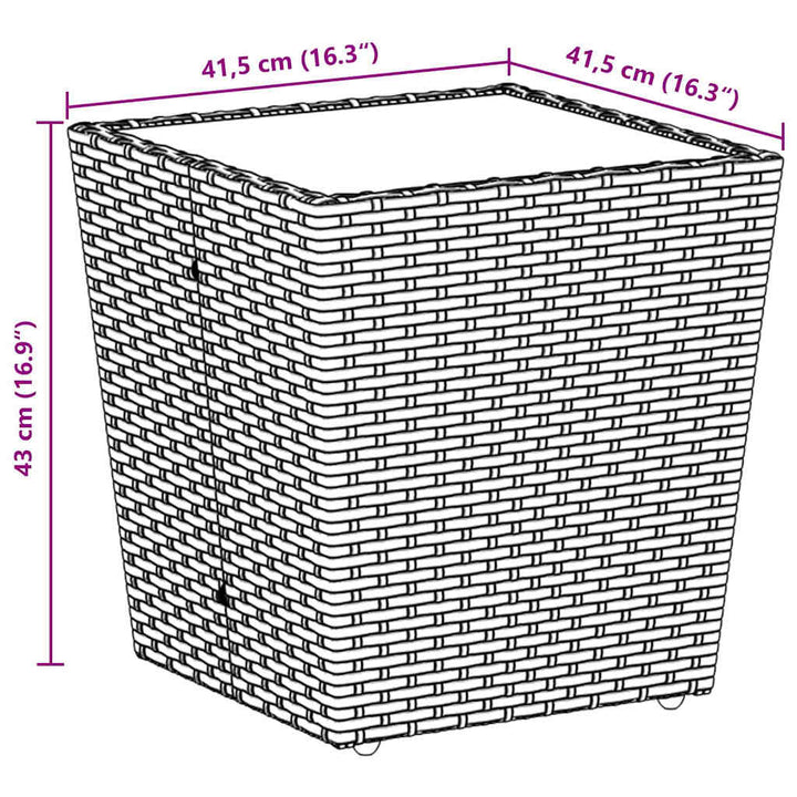 Have Bistro Sæt 3 pcs Sort Poly rattan