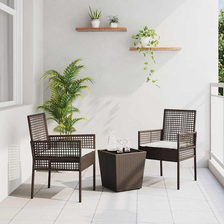 Have Bistro Sæt 3 pcs Brun Poly rattan