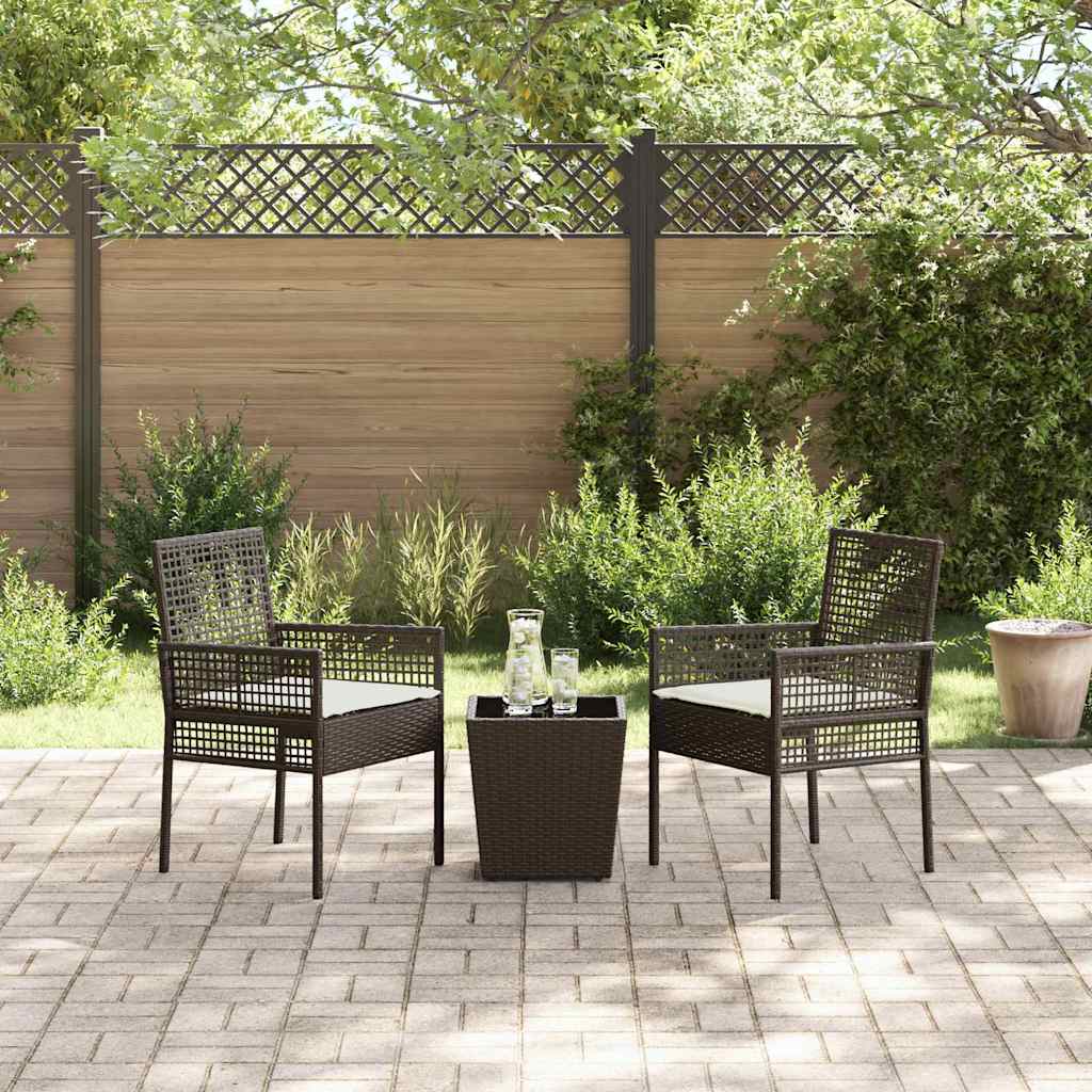 Have Bistro Sæt 3 pcs Brun Poly rattan